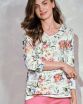 Piżama Louisa 3247 Biało-Malinowa