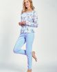 Piżama Ginny 3237 Biało-Niebieska
